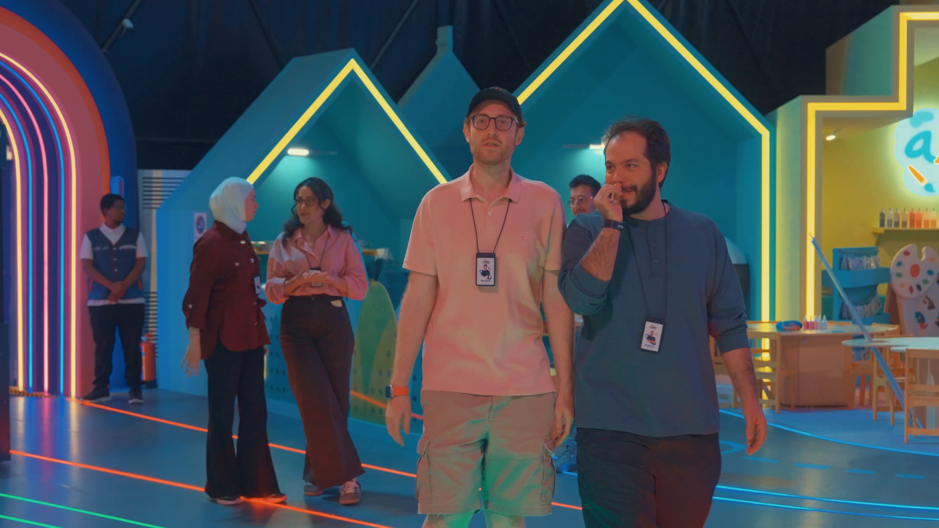 Guests touring the experience on opening night