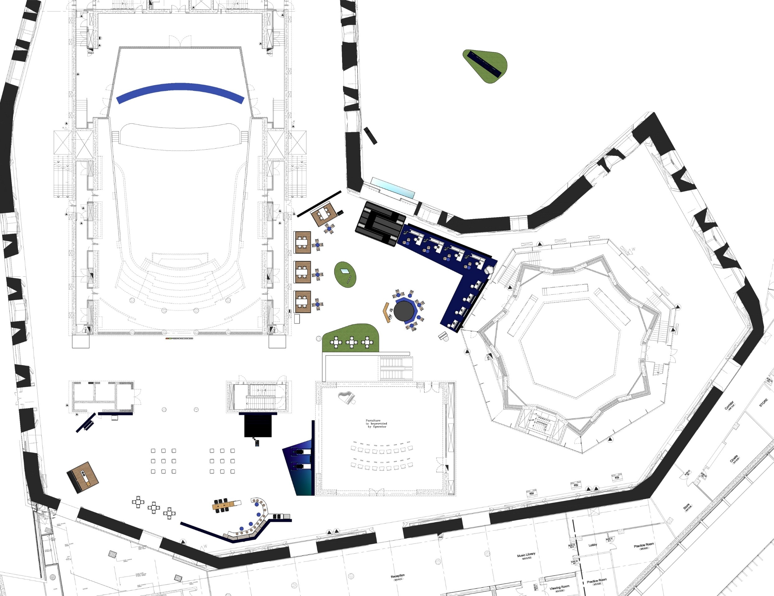 Venue floor plan for Microsoft AI Tour Kuwait
