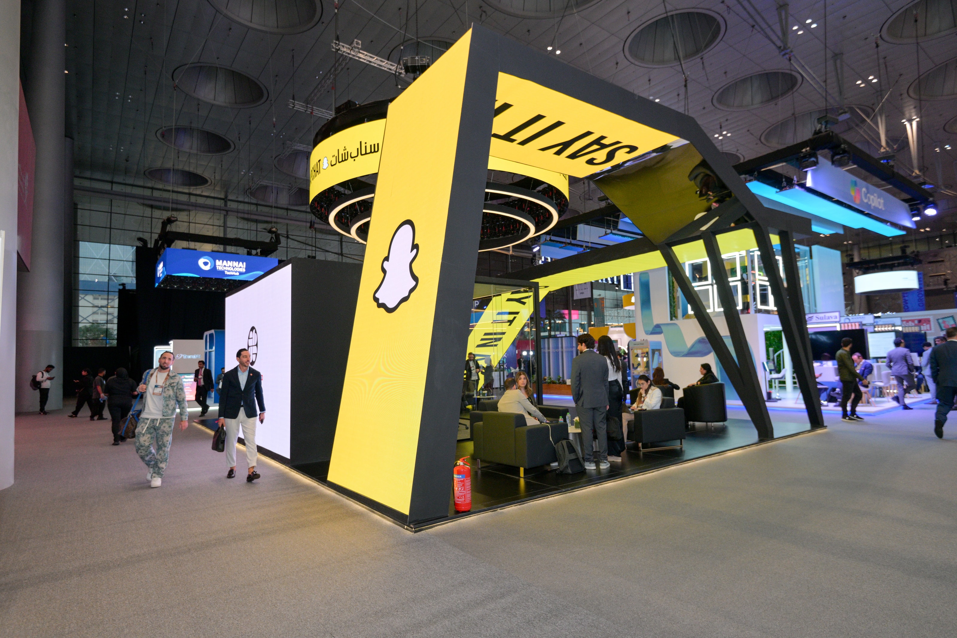 Snapchat zone on the J Group stand
